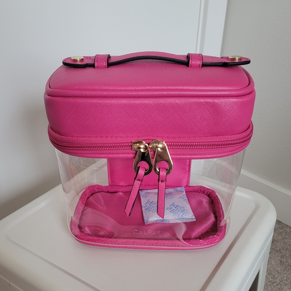 SOLD-- Calpak Train Case In Dragonfruit